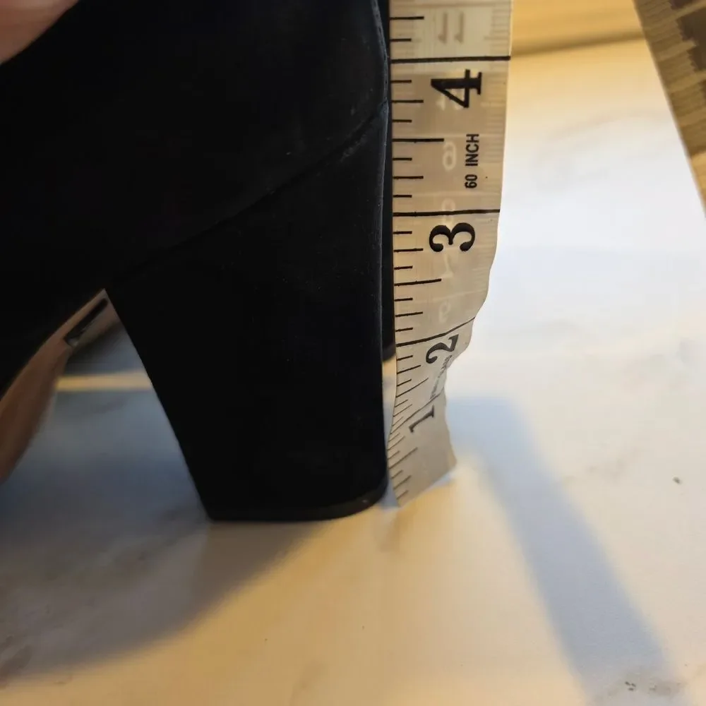 Antonio Melani Black Suede Pointed-Toe Heels